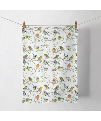 Linge de cuisine - Torchon motif oiseaux - birds meeting