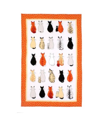 Linge de cuisine - Torchon motif cats in waiting