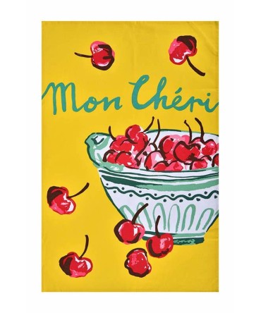 Linge de cuisine - Torchon motif cerises