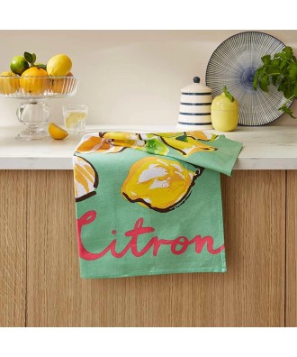 Linge de cuisine - Torchon motif citrons