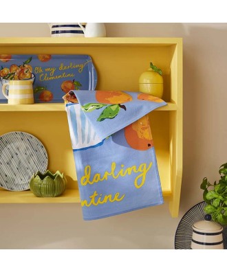 Linge de cuisine - Torchon motif clémentines