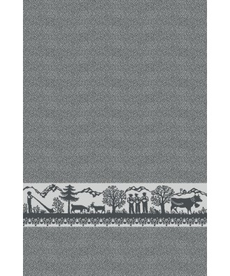 Linge de cuisine hélvétique noir