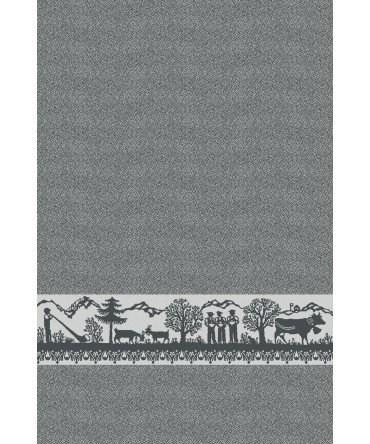 Linge de cuisine hélvétique noir