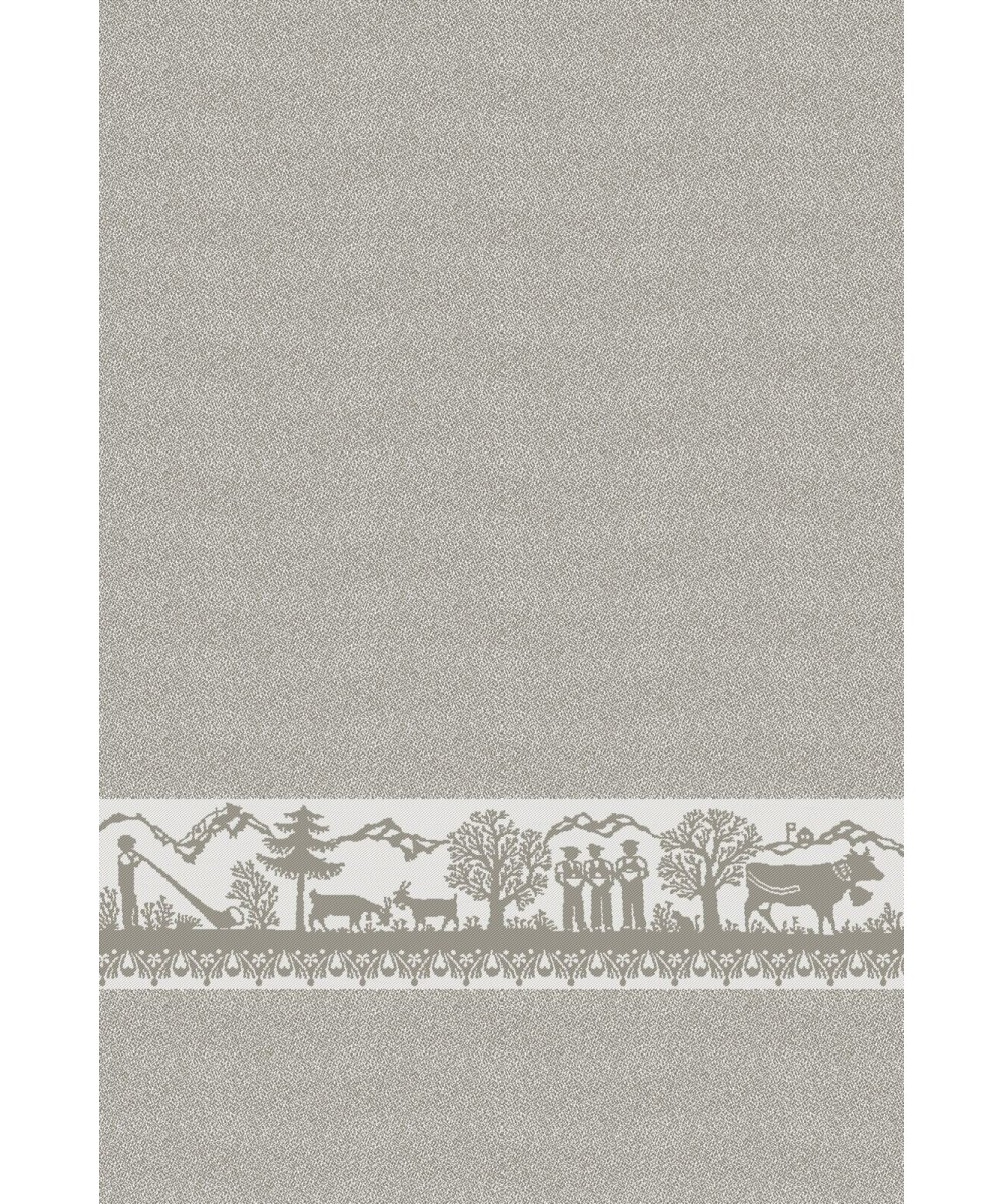 Linge de cuisine hélvétique taupe