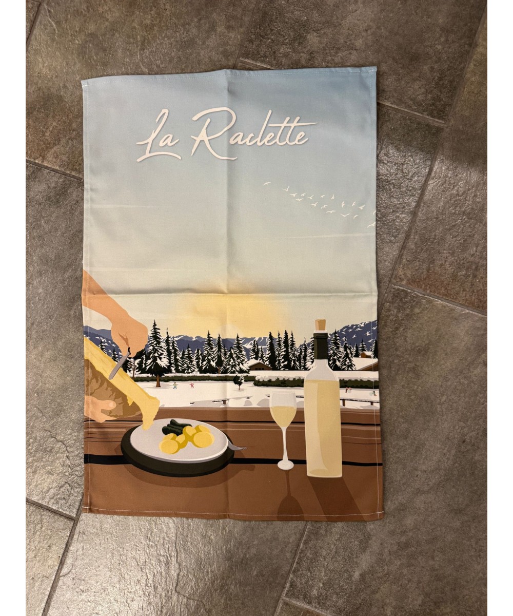 Linge de cuisine - Torchon motif la raclette