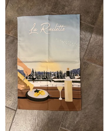 Linge de cuisine - Torchon motif la raclette