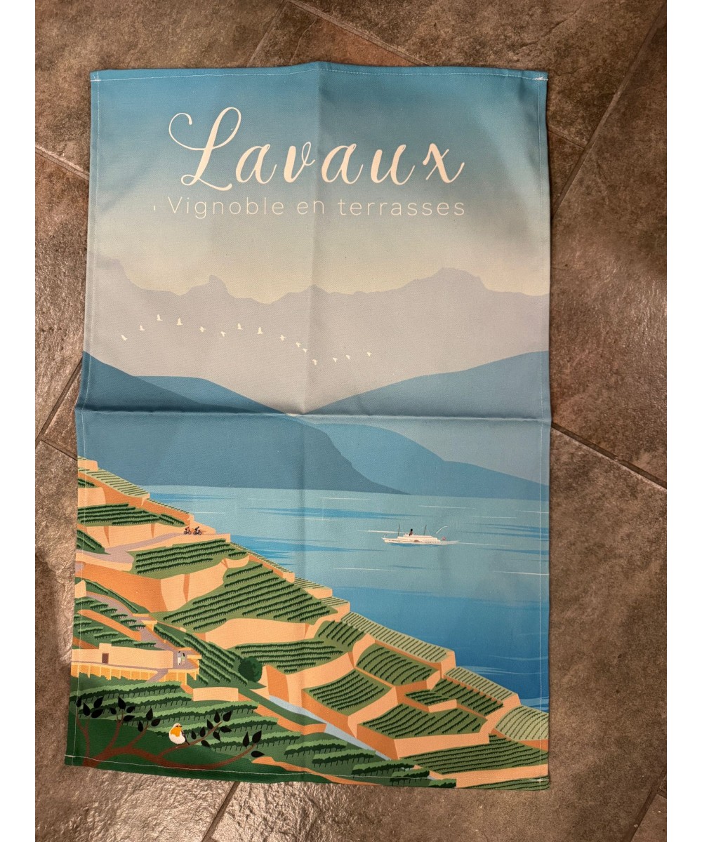 Linge de cuisine - Torchon motif Lavaux