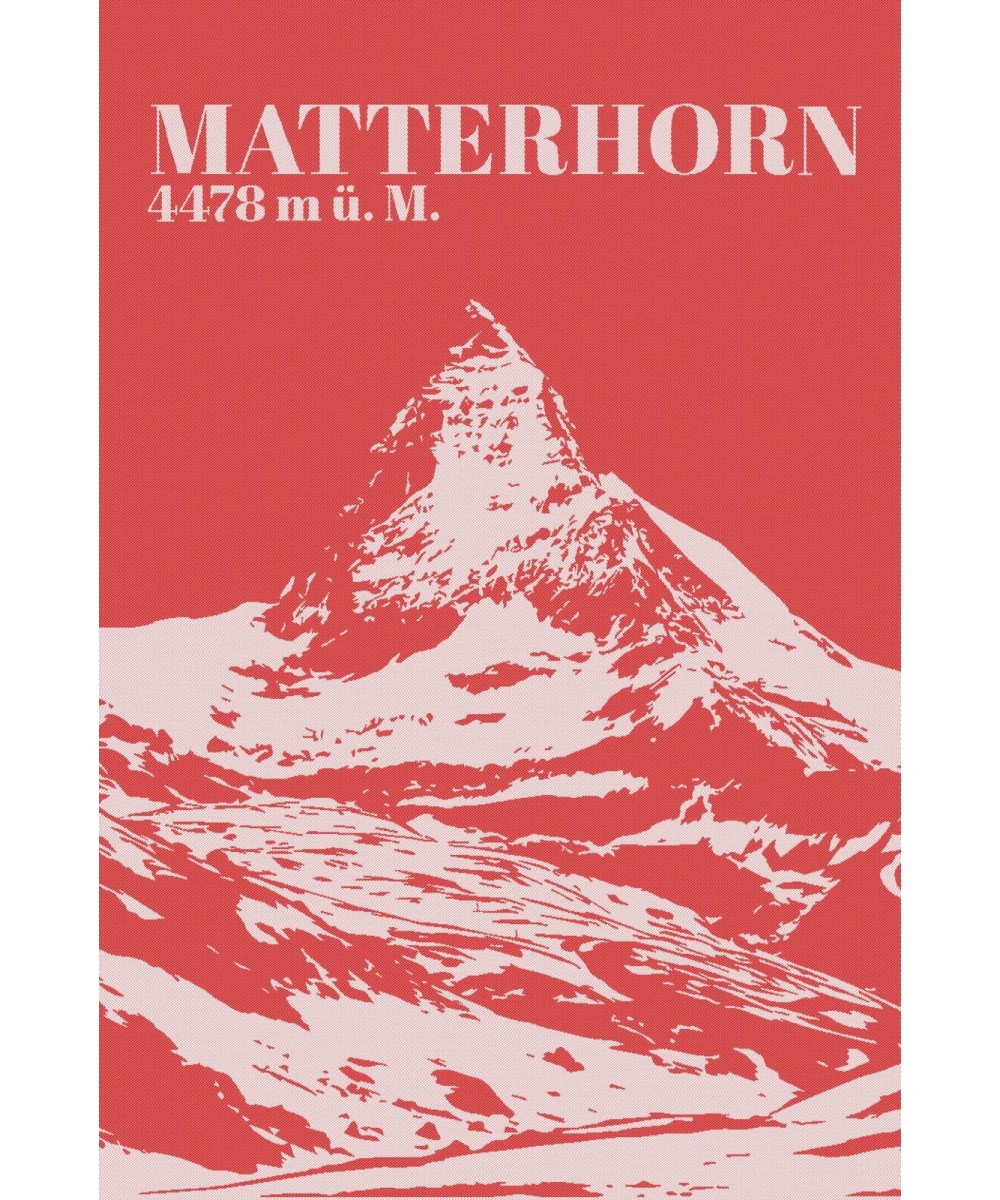 Linge de cuisine Matterhorn rouge