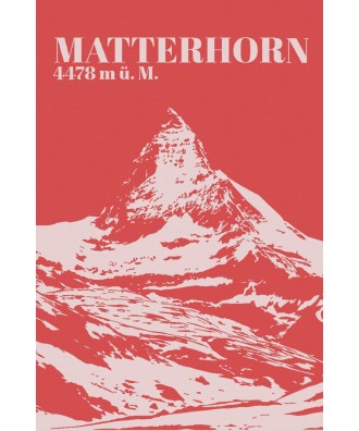 Linge de cuisine Matterhorn rouge
