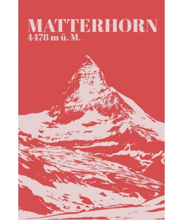 Linge de cuisine Matterhorn rouge