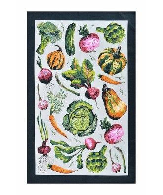 Linge de cuisine - Torchon motif légumes