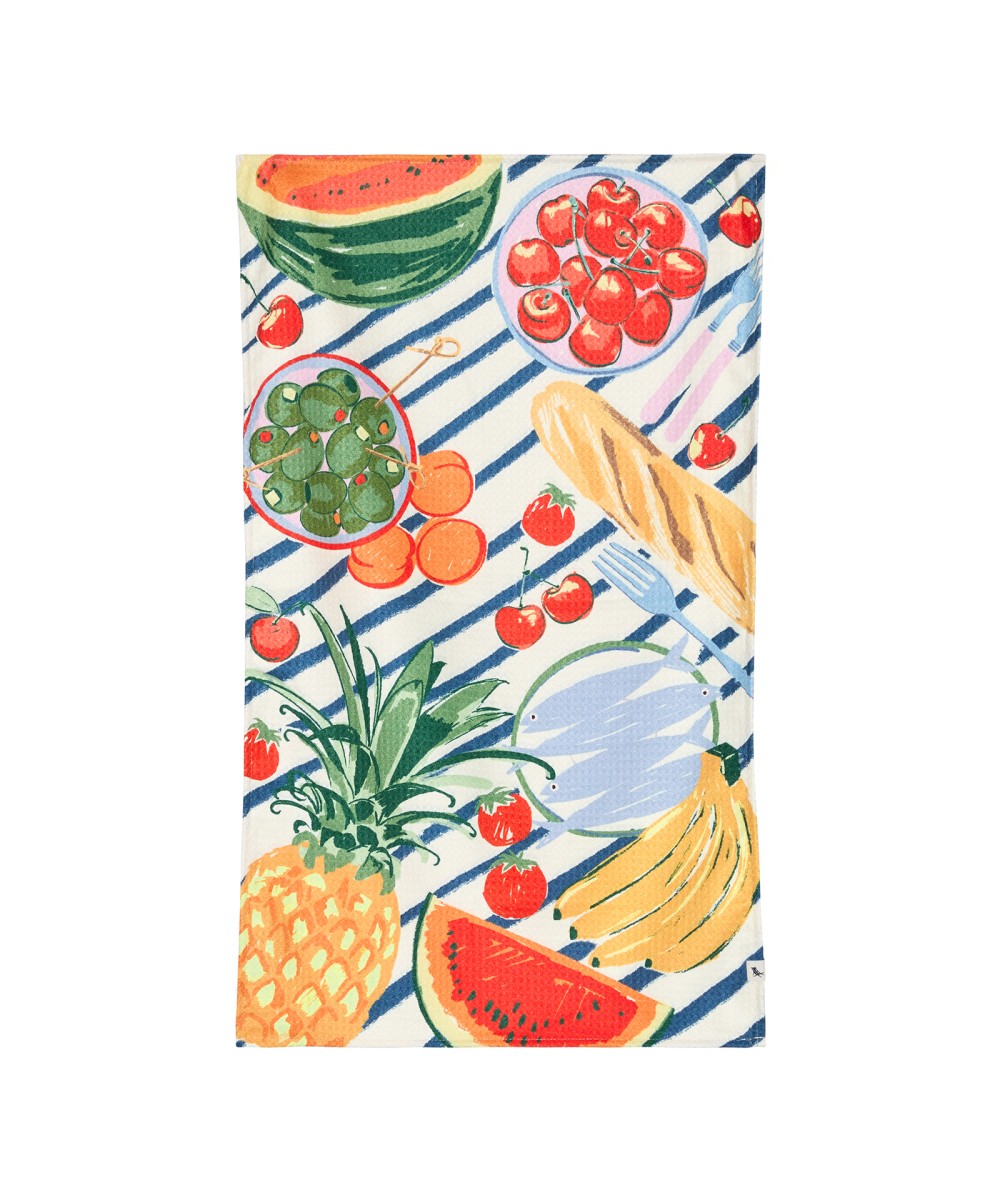 Linge de cuisine - Torchon motif lunch estival