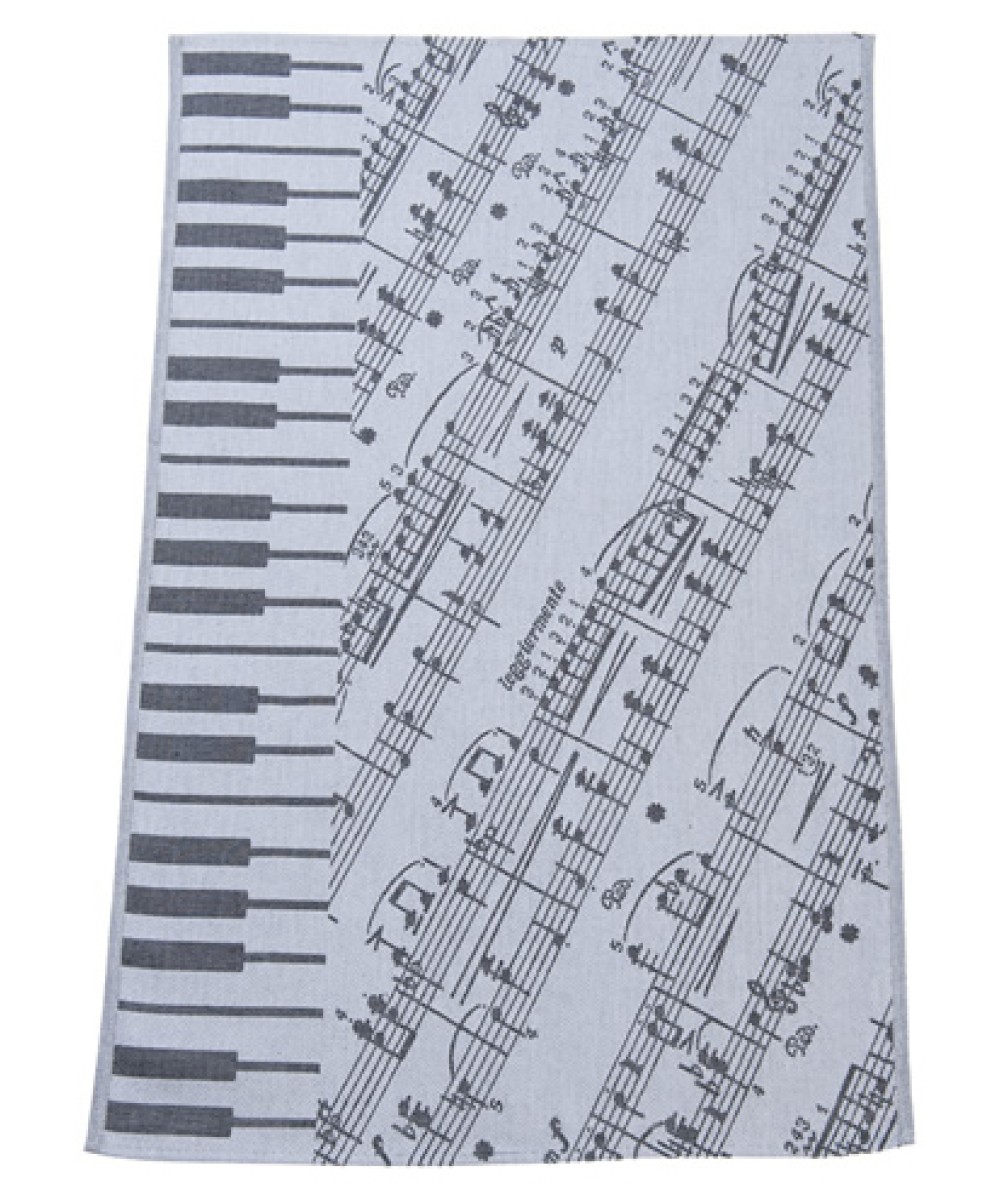 Linge de cuisine - Torchon motif notes de music swiss made