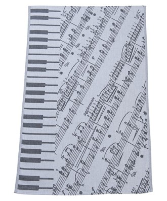 Linge de cuisine - Torchon motif notes de music swiss made