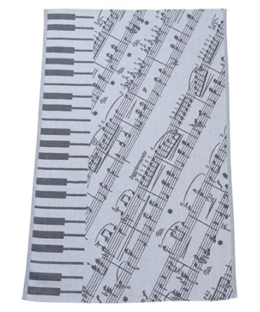 Linge de cuisine - Torchon motif notes de music swiss made