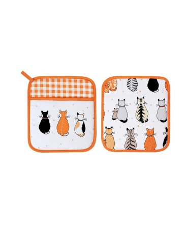 Manique de cuisine - Patte à four - Mitaine cats in waiting