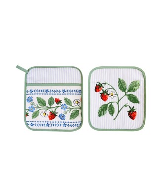 Manique de cuisine - Patte à four - Mitaine fraises