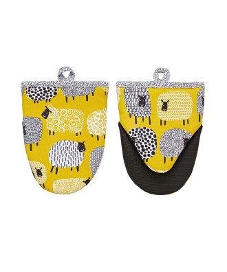 Gant de cuisine vendu par paire, design moutons
