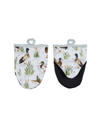 Gant de cuisine vendu par paire, design canards - ducks