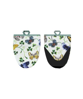 Gants de cuisine (paire) design papillons