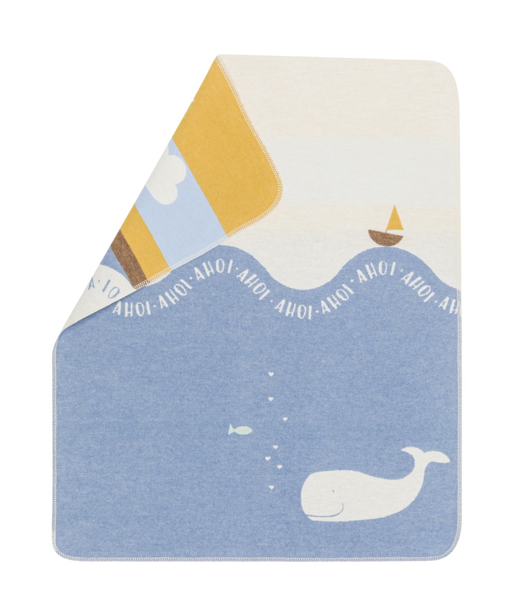 Plaid - Couverture enfant baleine