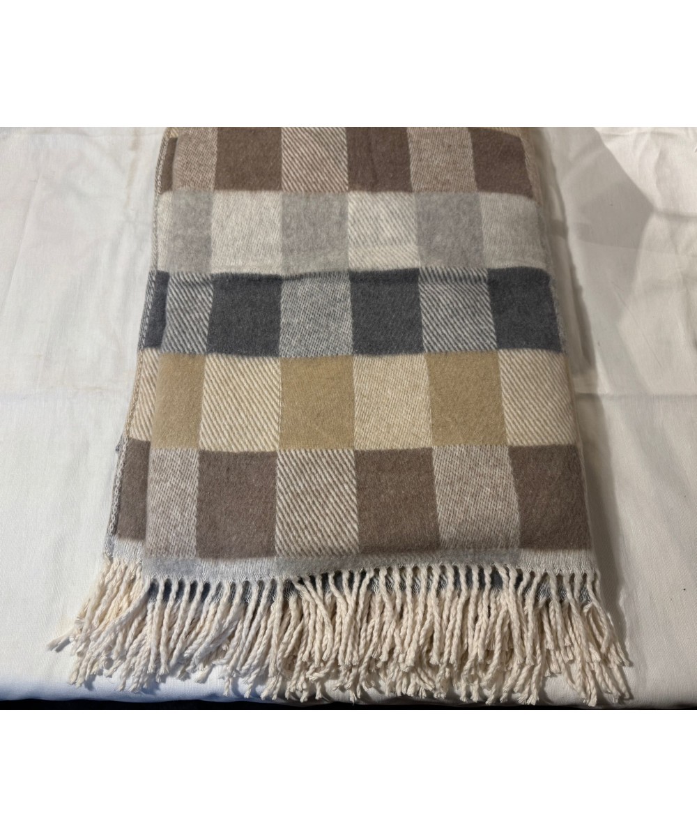 Plaid - Couverture Karo en coton motif carreaux