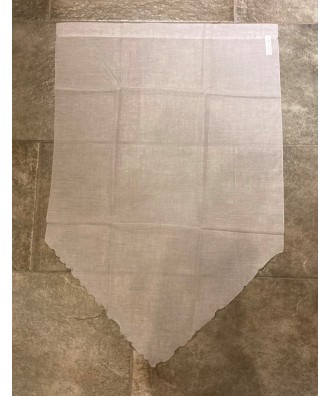 Rideau brise bise pointu simple 45cm