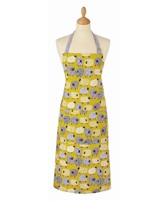 Tablier de cuisine moutons jaunes - dotty sheep