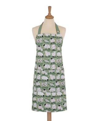 Tablier de cuisine moutons verts - woolly sheep