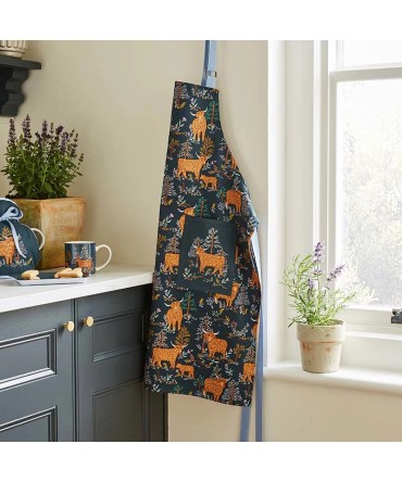 Tablier de cuisine vache écossaise