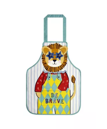 Tablier de cuisine enfant lion en PVC
