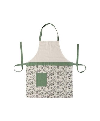 Tablier de cuisine feuillage vert