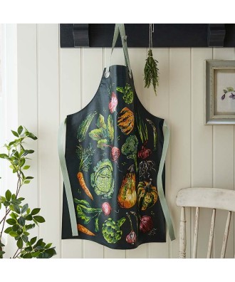 Tablier de cuisine motif légumes en toile PVC