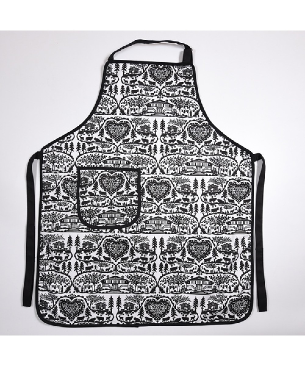 Tablier de cuisine motif montée à l'alpage