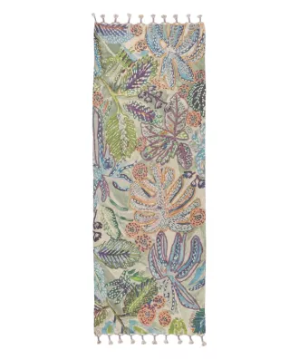 Tapis botanic twist en coton 190x70cm